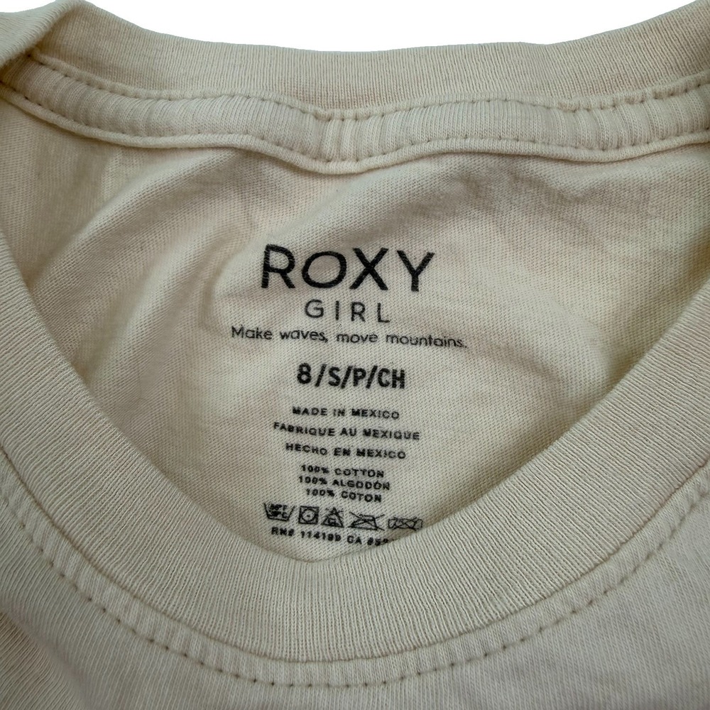 Roxy Women's Juniors Crop Top Size Small Hibiscus Flower Print - Picture 5 of 6